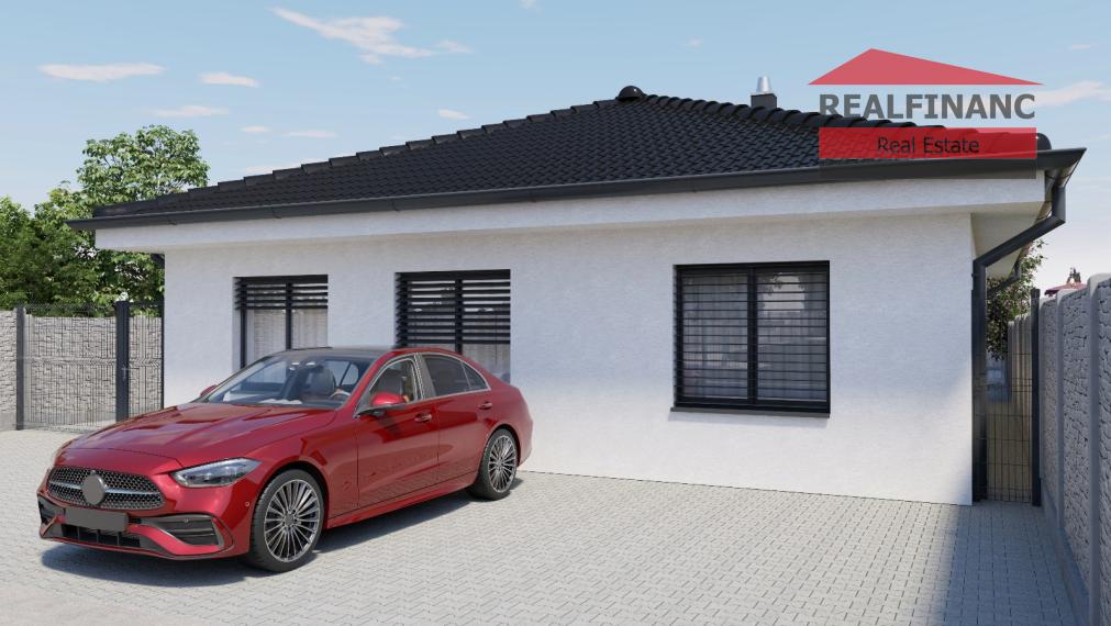 Na predaj NOVOSTAVBA 4.-izb. RD - bungalov, slnečný pozemok 552m2, hliníkové žal. v cene, tichá lokalita, tepelné čerpadlo, Dolná Krupá