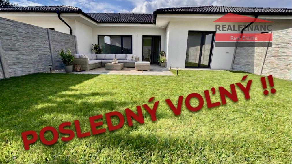 POSLEDNÝ VOĽNÝ, dokončenie v štandarde!!! NOVOSTAVBA 4.-izb. RD, hliníkové žalúzie, 2x park. miesto, obec Dolná Krupá