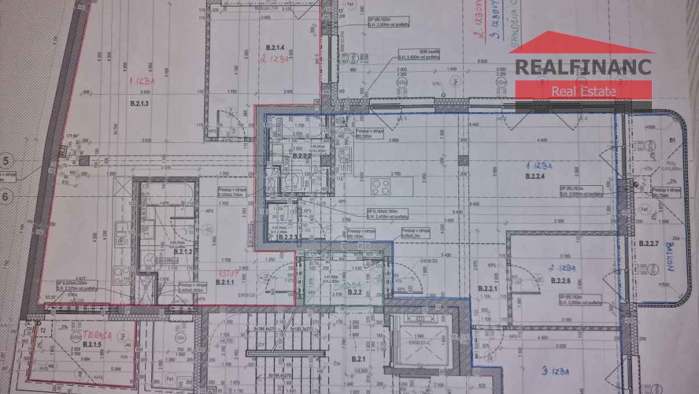 REALFINANC 100% aktuálny!!! Novostavba 4- 5 izbový byt 156,5 m² v novostavbe Rezidencia Hviezdoslavova v centre mesta Trnava.