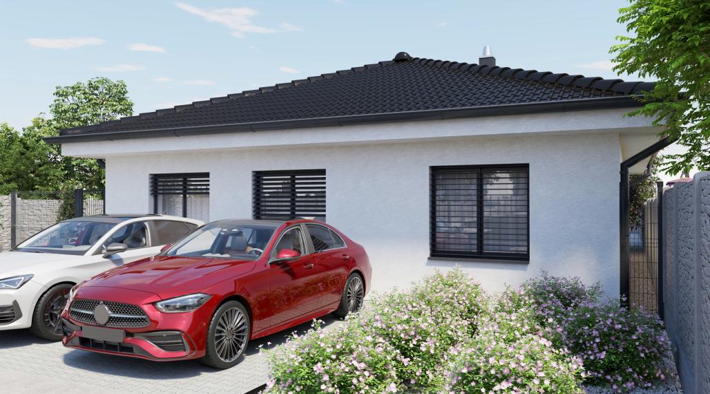 Na predaj NOVOSTAVBA 4.-izb. RD - bungalov, slnečný pozemok 552m2, hliníkové žal. v cene, tichá lokalita, tepelné čerpadlo, Dolná Krupá
