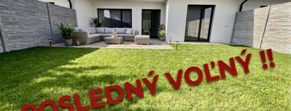 POSLEDNÝ VOĽNÝ, dokončenie v štandarde!!! NOVOSTAVBA 4.-izb. RD, hliníkové žalúzie, 2x park. miesto, obec Dolná Krupá