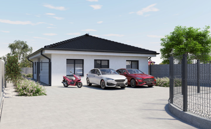 Na predaj NOVOSTAVBA 4.-izb. RD - bungalov, slnečný pozemok 552m2, hliníkové žal. v cene, tichá lokalita, tepelné čerpadlo, Dolná Krupá - fotografia 7