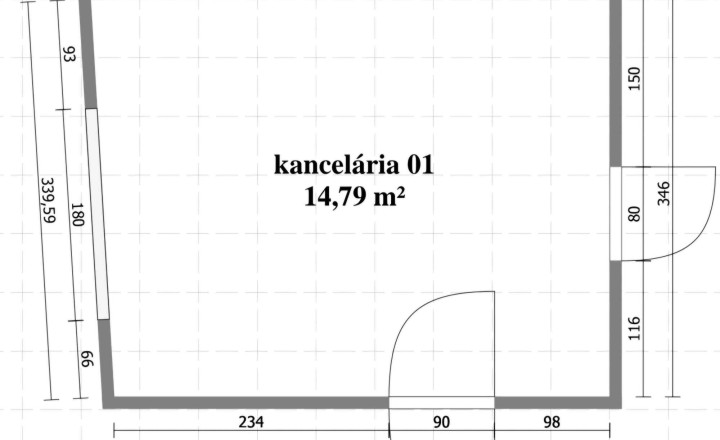 REALFINANC – 100% aktuálny! prenájom komerčný priestor s výmerou 14,79 m² na Jerichovej ulici v Trnave !