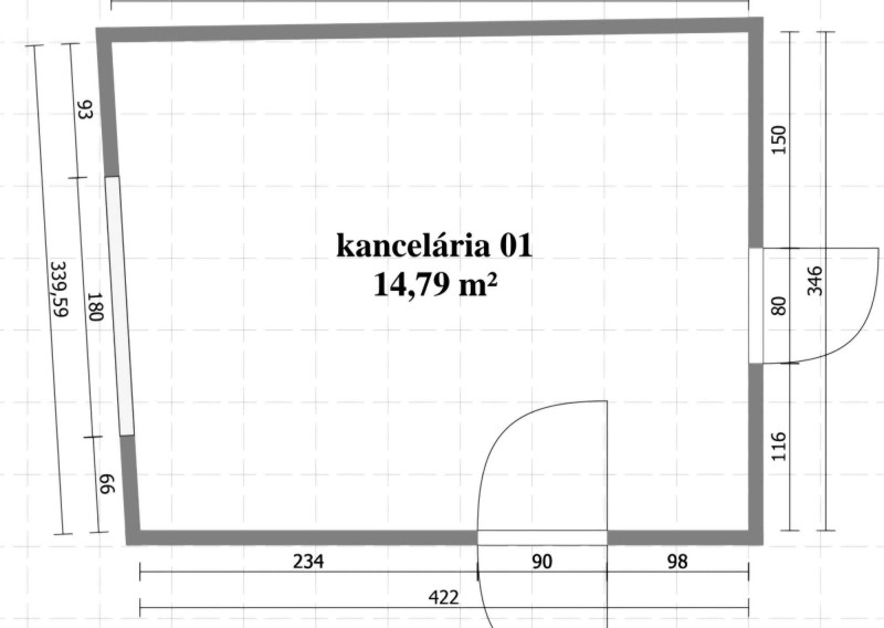 REALFINANC – 100% aktuálny! prenájom komerčný priestor s výmerou 14,79 m² na Jerichovej ulici v Trnave !